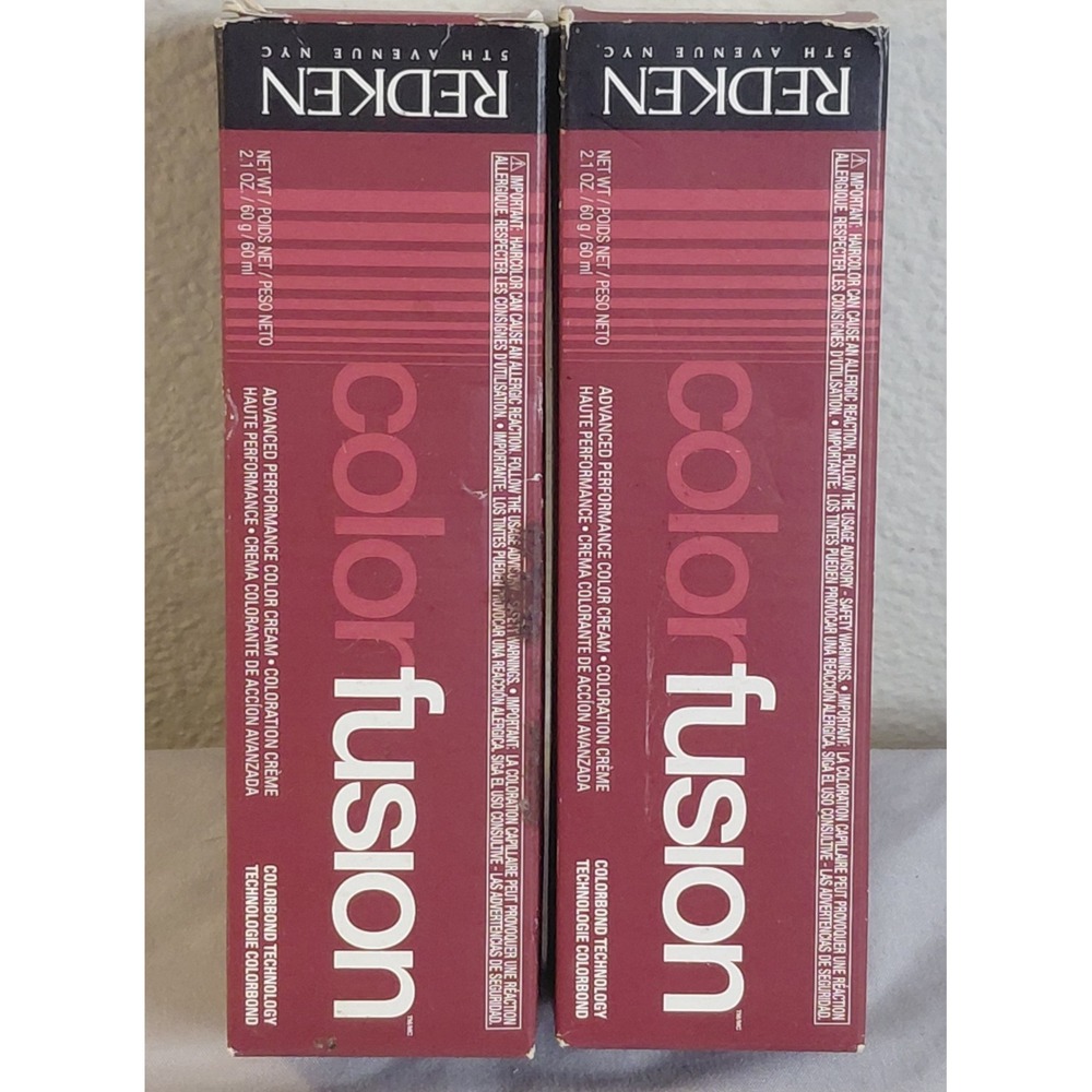 Lot of 2 Redken Color Fusion Clear Advanced Performance Color Cream 2.1 oz 60g